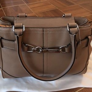 Tan Coach bag